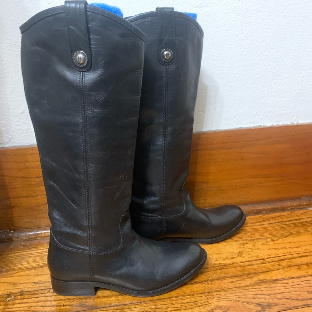 New Frye Melissa Riding Boot black